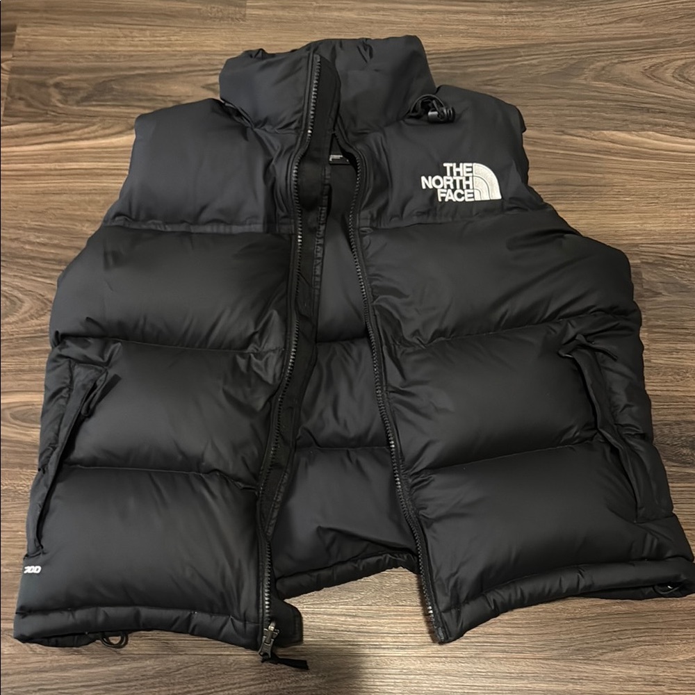 The North Face Black Puffer Nuptse Vest